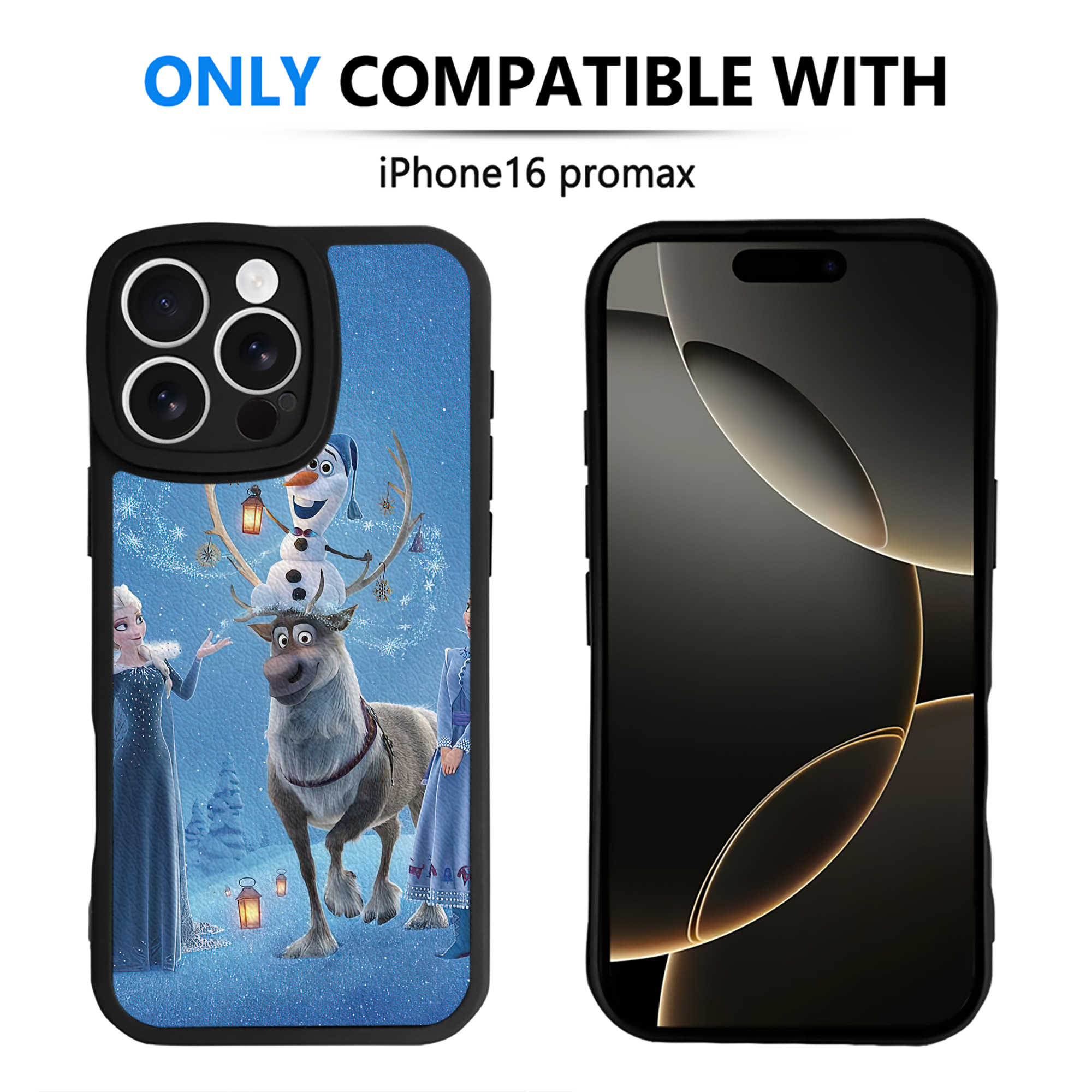 （画像用） アナと雪の女王 アンナ エルサ Frozen Anna Elsa 【iPhone 16シリーズ対応】シリコンスマホケース（レザー調） 材質：シリコン